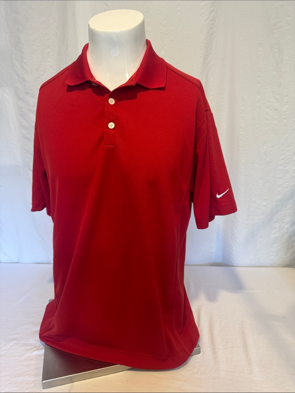 Nike Men’s Red Athletic Polo Shirt